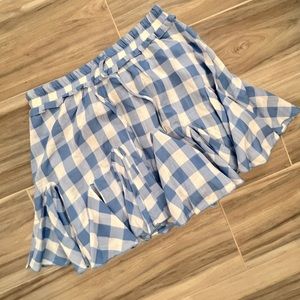 Red Dress Gingham Skort